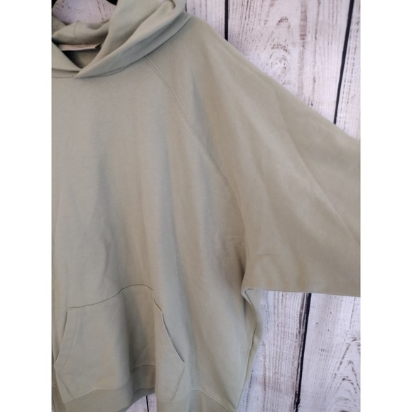 Fear of God | Oversized Green Essentials 77 3/4 Sleeve French Terry Hoodie - Picture 3 of 15
